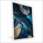 Quadro Folhagem Blue Canvas Sem Vidro