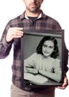 Quadro Foto Anne Frank História Diario