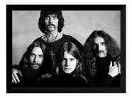 Quadro Foto Black Sabbath Banda Pôster Moldurado