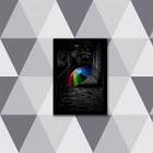 Quadro Fotografia Guarda Chuva Multicolorido 45x34cm - com vidro