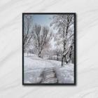 Quadro Fotografia Paisagem com Neve 24x18cm