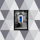 Quadro Fotografia Porta Azul 24X18Cm