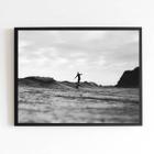 Quadro Fotografia Surfista 24x18cm - com vidro