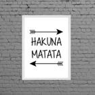 Quadro Frase Hakuna Matata 33x24cm