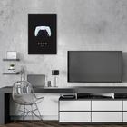 Quadro Gamer Glitch Controle PS Buttons 100x70 Sem Moldura Sem Moldura