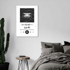 Quadro Gênero Musical Lo-Fi 60x43 Sem Moldura Branco Sem Moldura, Branco