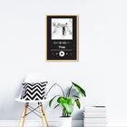 Quadro Gênero Musical Trap 43x30 Caixa Marfim Preto Moldura Caixa, Marfim, Preto