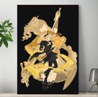 Quadro Genshin Impact Personagens Placa Decorativa Game Anime MDF 20x28cm