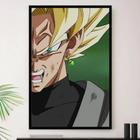 Quadro Decorativo Dragon Ball Z Goku Super Sayajin 3 Peças M14