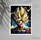 Quadro Decorativo Dragon Ball Z Goku Super Sayajin 5 Peças M14