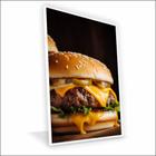 Quadro Hamburguer Canvas Com Vidro