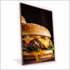 Quadro Hamburguer Vinil Com Vidro