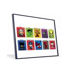 Quadro Herois Vinil Com Vidro