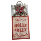 Quadro holly jolly vintage - natural - 71 cm - Tok Da Casa