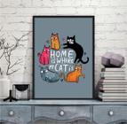 Quadro Home is Where My Cat Is 24x18cm