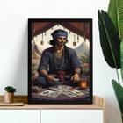 Quadro Homem Cigano - Tarot 24x18cm - com vidro