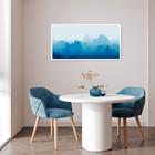 Quadro Horizonte Blue Mountain 86x43 Caixa Branco Moldura Caixa, Branca