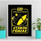 Quadro Humor Star De Férias 33x24cm - com vidro