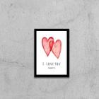 Quadro I Love You Always 24x18cm - com vidro