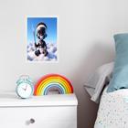 Quadro Infantil Orixá Criança Oxaguiã 24x18cm - com vidro