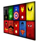 Quadro infantil Super Heróis 40X60cm Decorativo Poster Painel Quarto Criança Grande Lindo Para Decorar Seu Filho Vai Amar