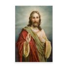 Quadro Jesus Cristo De Nazaré Religioso Em Canvas Para Sala Decorativo Moderno Grande - Bimper