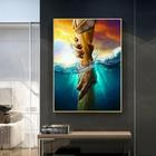 Quadro Jesus Lindo em tecido canvas 90x60