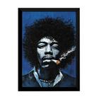 Quadro Jimi Hendrix Guitarrista Arte Poster Moldurado