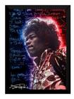 Quadro Jimi Hendrix Rock Foto Arte Poster Com Moldura