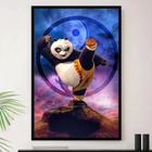 Quadro Panda Bebe Desenho Infantil Decorativo A3 35x45cm em