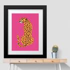 Quadro Leopardo Rosa - 60X48Cm