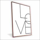 Quadro Love Canvas Com Vidro