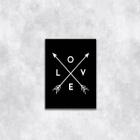 Quadro Love Com Flechas 45x34cm - com vidro