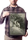 Quadro Lúcifer Anjo Caido Arte De Gustave Doré