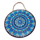 Quadro MANDALA Enfeite de Parede Porcelana Olho Grego AZUL