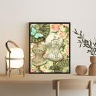 Quadro Manequins De Costura Com Flores 24x18cm