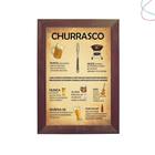 Quadro Manual do Churrasco area gourmet churrasqueira