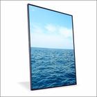 Quadro Mar e Céu Azul Vinil Com Vidro