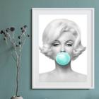 Quadro Marilyn Monroe Green Bubble Gum 60x48cm