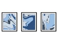 Quadro mdf 30x66 abstrato formas abstratas mod 122