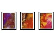 Quadro mdf 30x66 abstrato formas abstratas mod 144