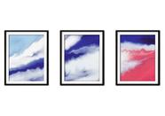 Quadro mdf 30x66 abstrato formas abstratas mod 234