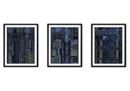 Quadro mdf 30x66 abstrato formas abstratas mod 279