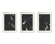 Quadro mdf 30x66 dourado formas abstratas mod 99