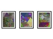 Quadro mdf 45x96 abstrato formas abstratas mod 123