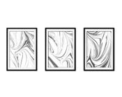 Quadro mdf 45x96 abstrato formas abstratas mod 85