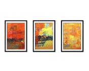 Quadro mdf 68x126 abstrato formas abstratas mod 35