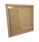 Quadro MDF Com Vidro Liso 33 x 33 cm Para Scrapbook