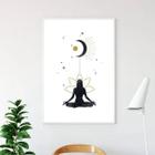 Quadro Meditação - Conexão Universo 45X34Cm - Com Vidro