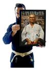 Quadro Mestre Helio Gracie Arte Jiu Jitsu Decoração Dojo